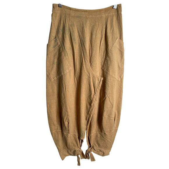 Free People 100% Cotton Kahlani Pull-Up Women's Pants Size M - Picture 1 of 8